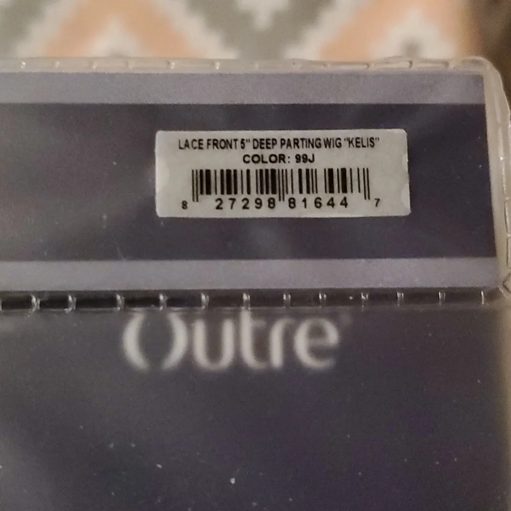 Classy!Outre▪️Lace Front Wig, Style: Kelis, Color: 99J, 5" L-Part, NWT - Picture 5 of 7